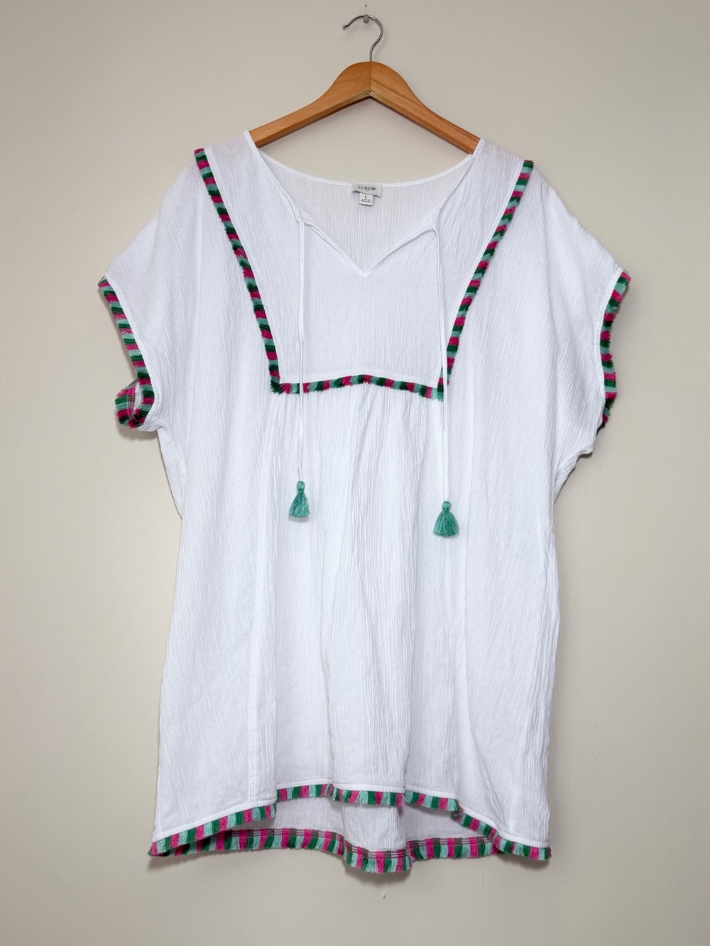 J. Crew Fringe Beach Tunic Cover-Up